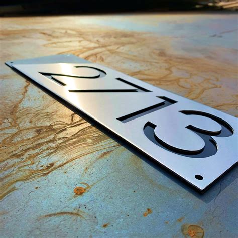 house metal branding|Custom Metal Address Signs .